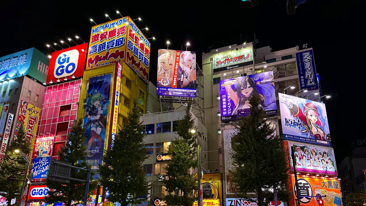 Sotokanda in Akihabara, Tokyo, at night